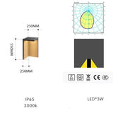 Lampe solaire d'extérieur Block Lane