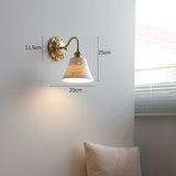 Brass Ceramic Wall Lamp