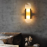 Melange Elongated Alabaster Wall Lamp