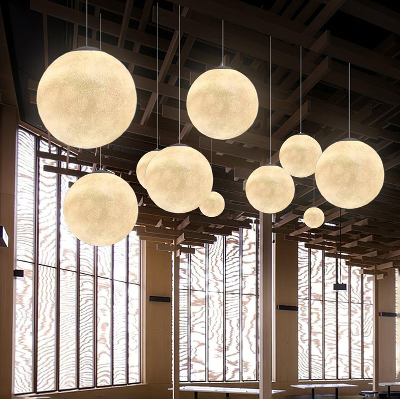 Moon pendant light