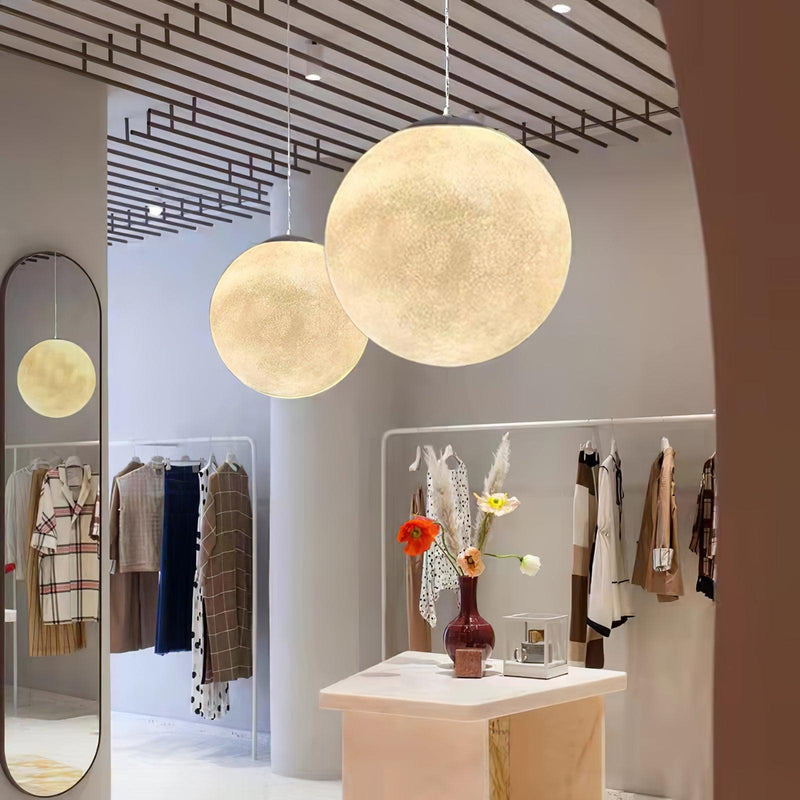 Moon pendant light