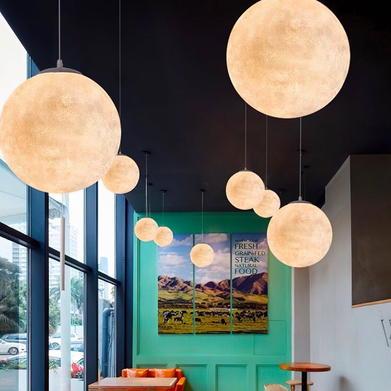 Moon pendant light