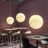 Moon pendant light