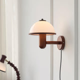 Mushroom Wood Wall Light