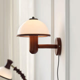 Mushroom Wood Wall Light