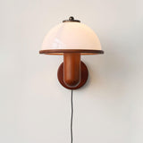 Mushroom Wood Wall Light