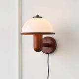 Mushroom Wood Wall Light