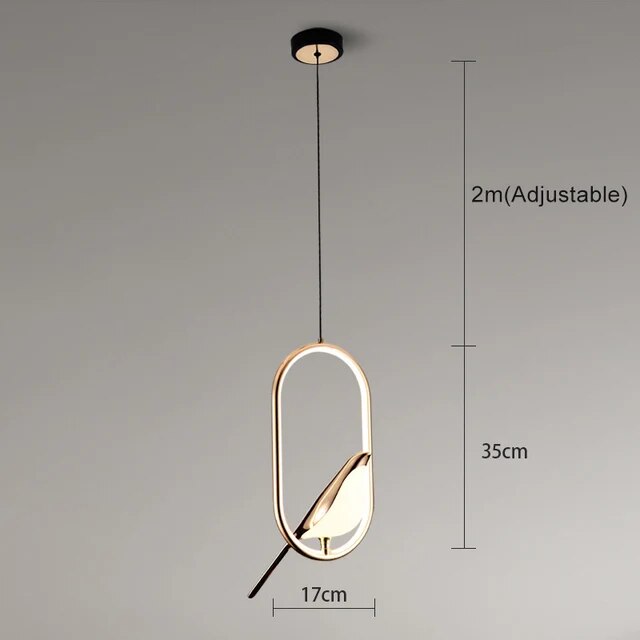 MrBird™ - Luxury Pendant Light with Golden Bird