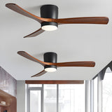 Plafonnier en bois avec ventilateur