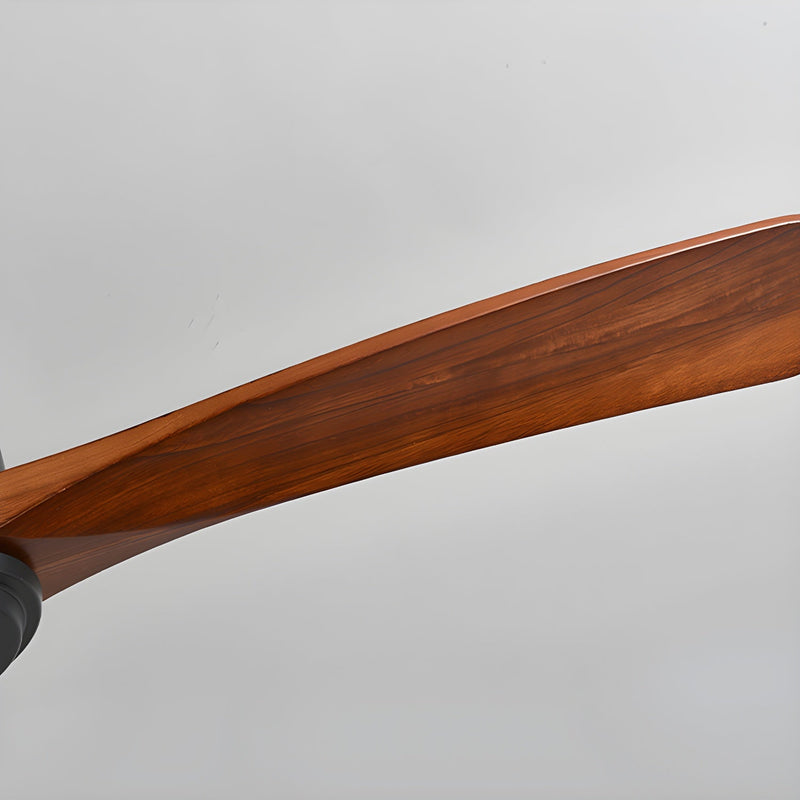 Plafonnier en bois avec ventilateur