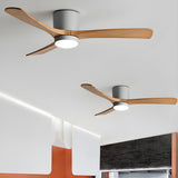 Plafonnier en bois avec ventilateur