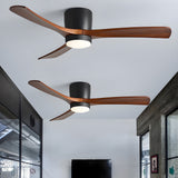 Plafonnier en bois avec ventilateur