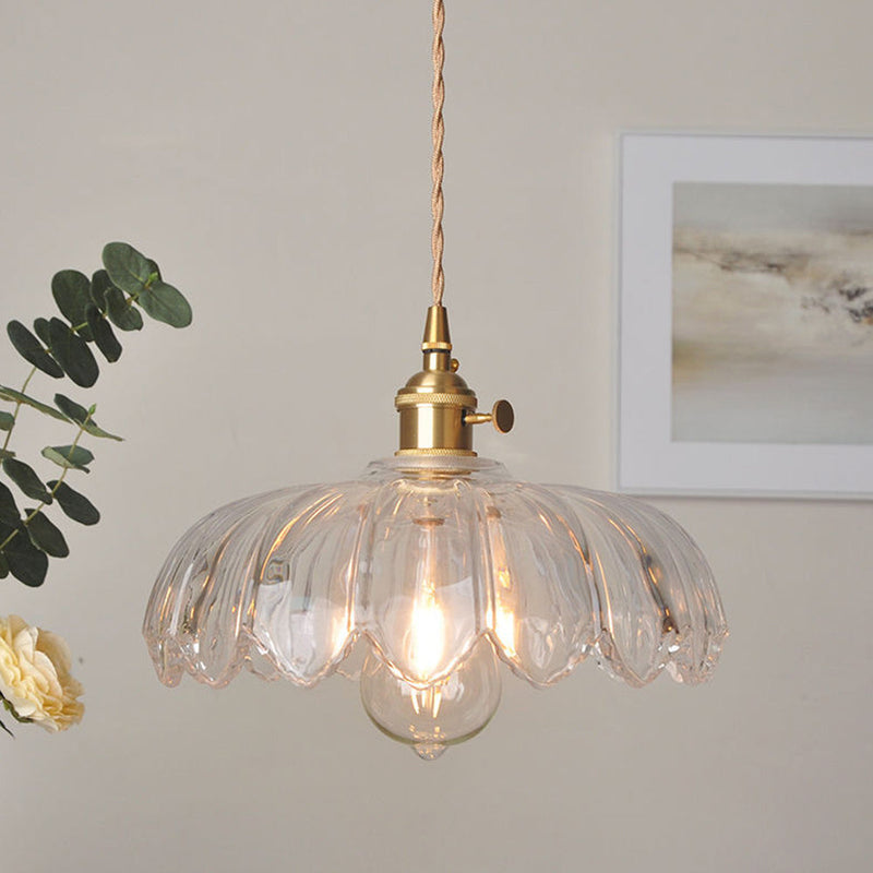 Vintage flower pendant lamp