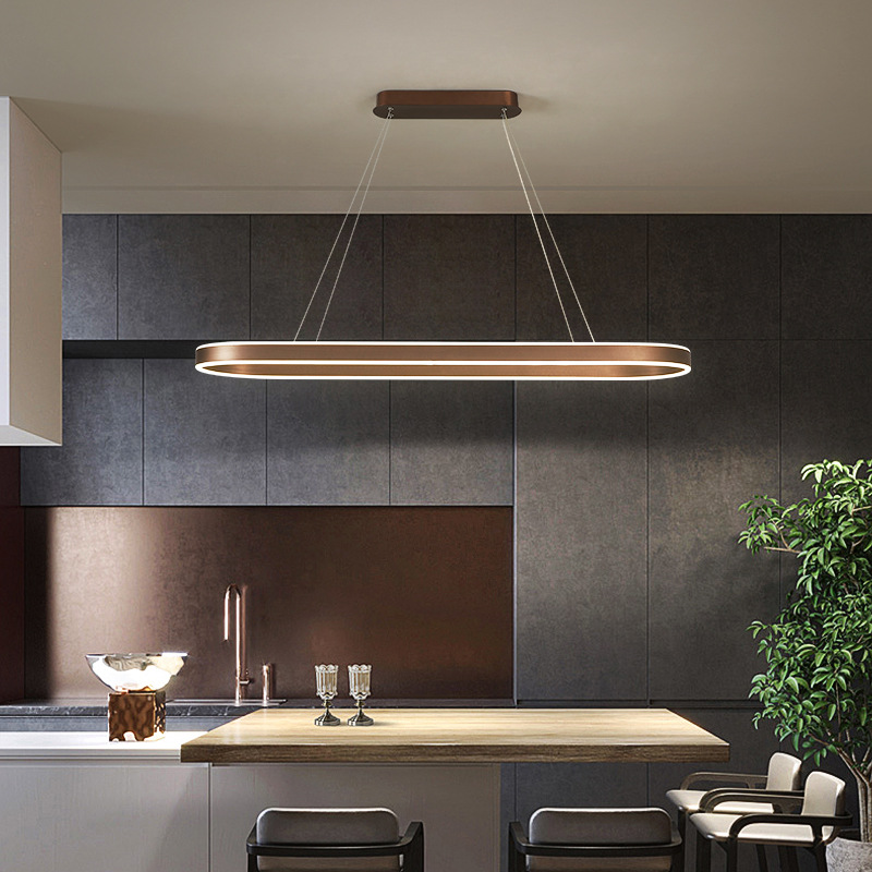 Suspension de cuisine en or rose