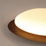 Scandinavian Pebble Wood Grain Ceiling Light