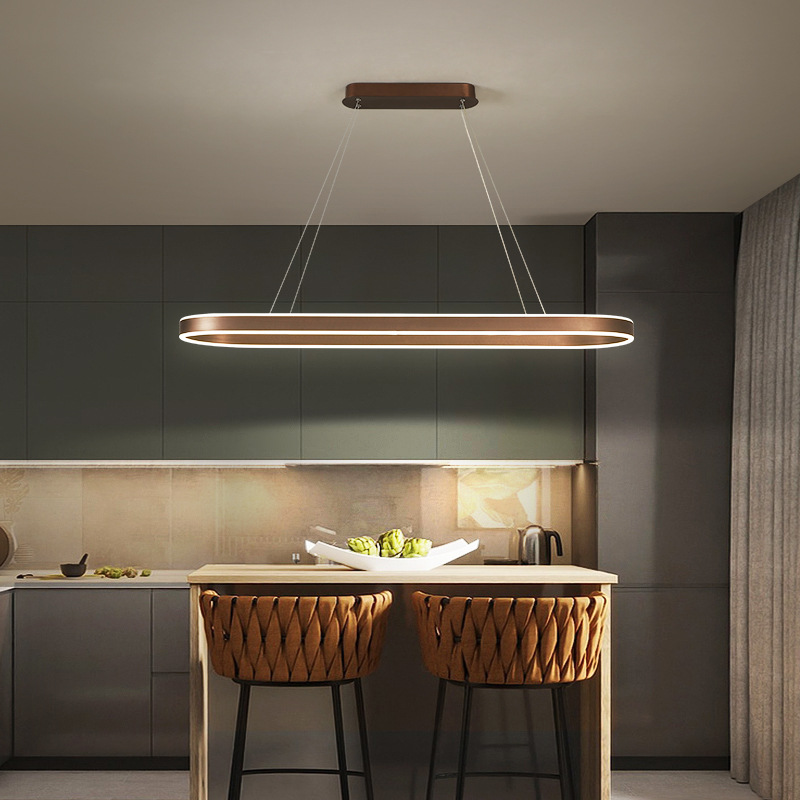 Suspension de cuisine en or rose