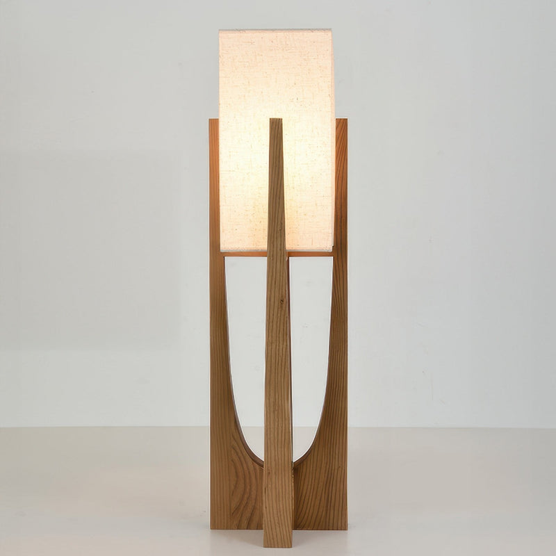 Japanese Style Walnut Floor Lamp Simple Solid Wood Lamp