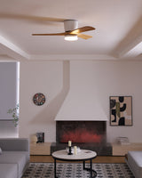 Plafonnier en bois avec ventilateur