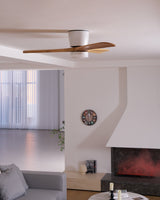 Plafonnier en bois avec ventilateur