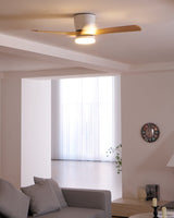 Plafonnier en bois avec ventilateur