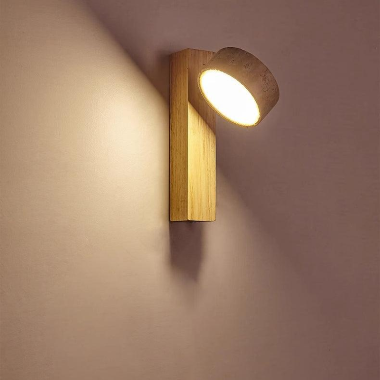 Wabi Sabi Off-white Travertine Wall Lamp