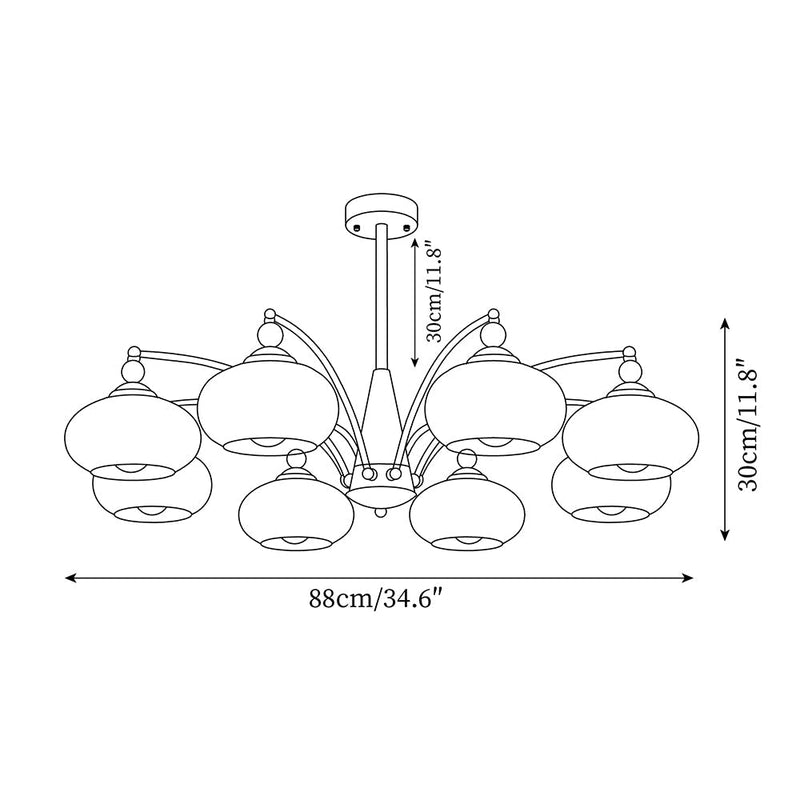 Retro Melodica Chandelier