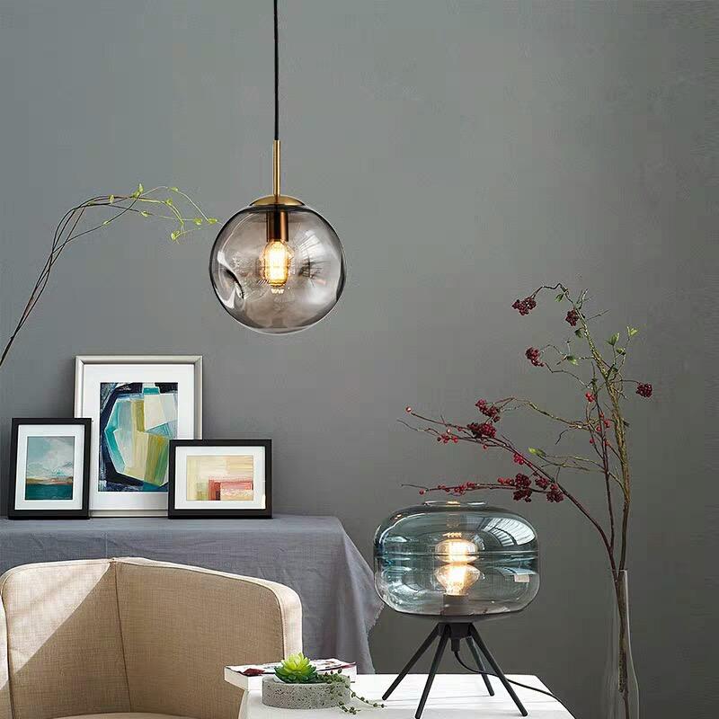 Brikey Glass Spherical Pendant Light