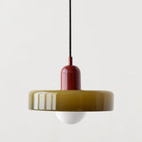 2 Heads Modern Bauhaus Glass Pendant Light