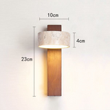 Wabi Sabi Off-white Travertine Wall Lamp