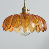 Vintage flower pendant lamp