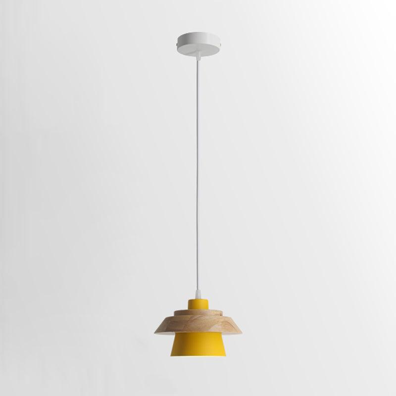 Stone Wood Pendant Lamp