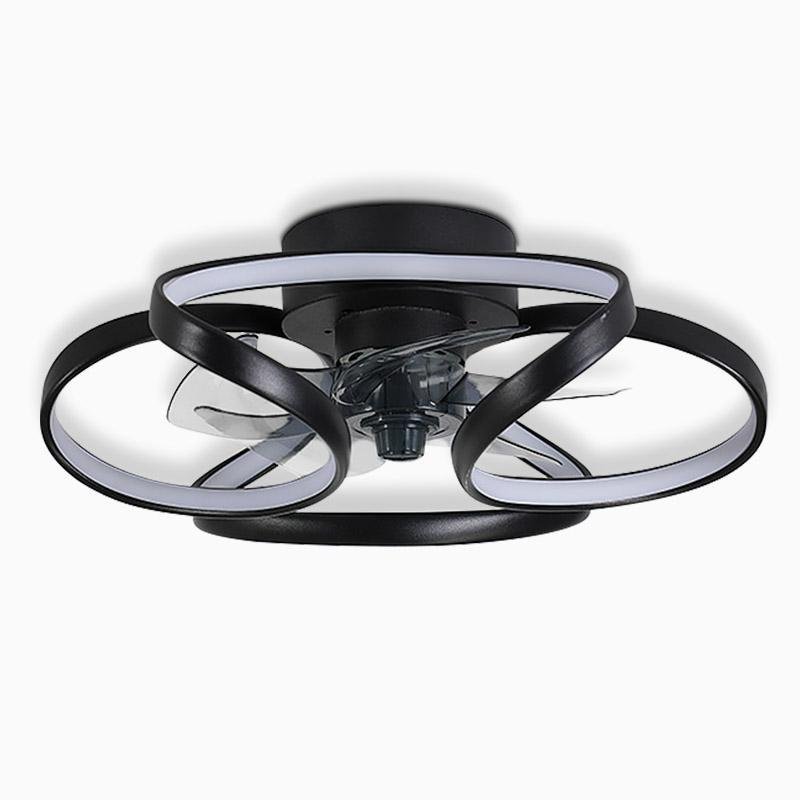 Flower ceiling light and fan with remote control