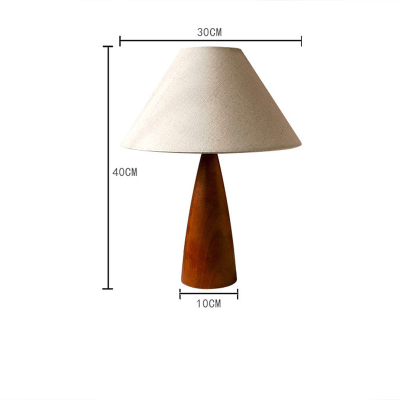 Century style solid wood table lamp