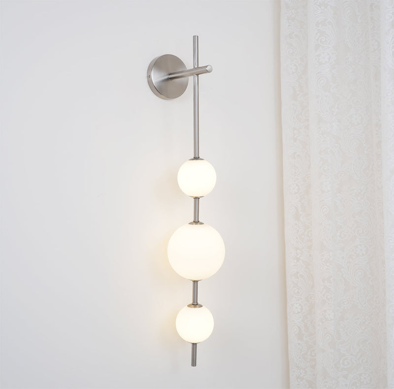 Vertical Globe Wall Lamp