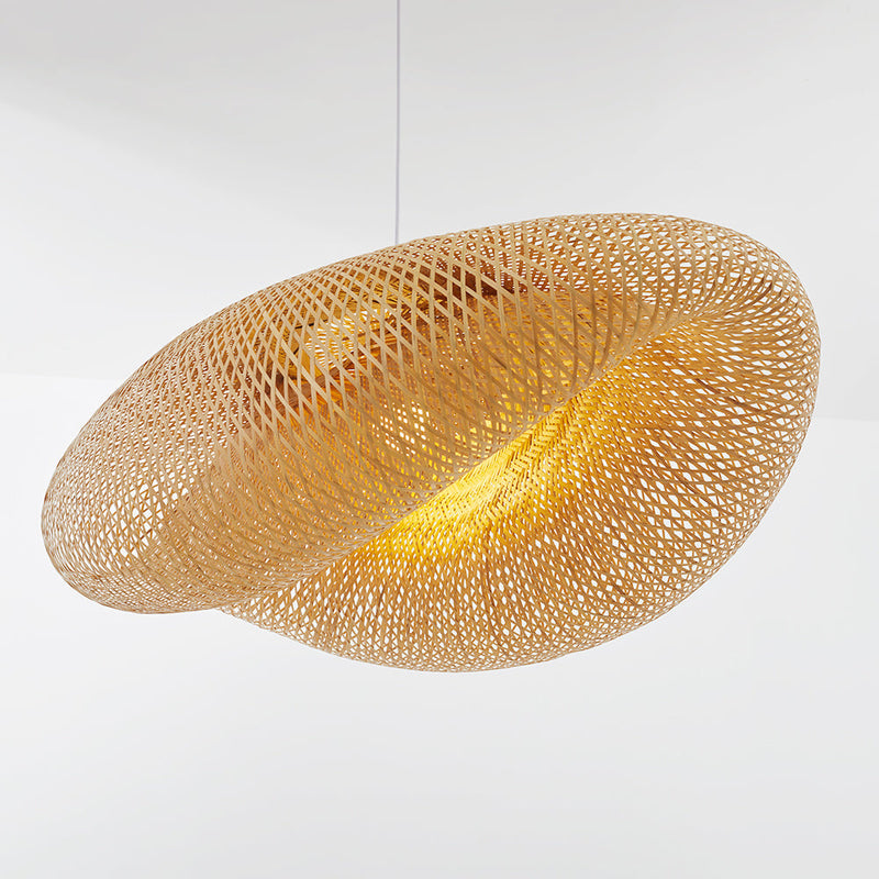 Lampe à suspension en bambou