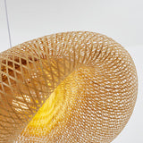 Lampe à suspension en bambou