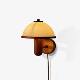 Mushroom Wood Wall Light