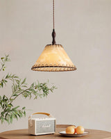 Wood and Fabric Series Pendant Lamp