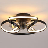 Flower ceiling light and fan with remote control