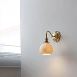 Brass Ceramic Wall Lamp