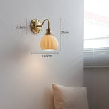 Brass Ceramic Wall Lamp