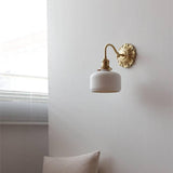 Brass Ceramic Wall Lamp