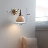 Brass Ceramic Wall Lamp