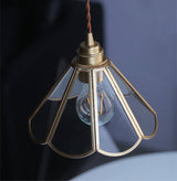 Brass Glass Pendant Light