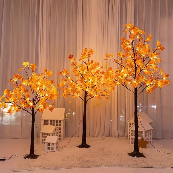 LED illuminated maple tree