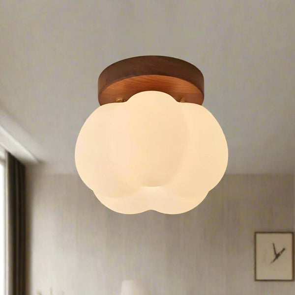 Pumpkin Flush Ceiling Lamp