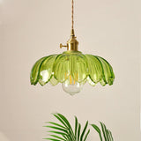 Vintage flower pendant lamp