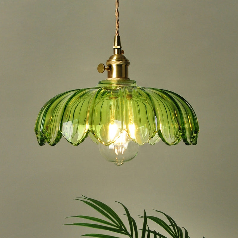 Vintage flower pendant lamp