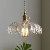 Vintage flower pendant lamp