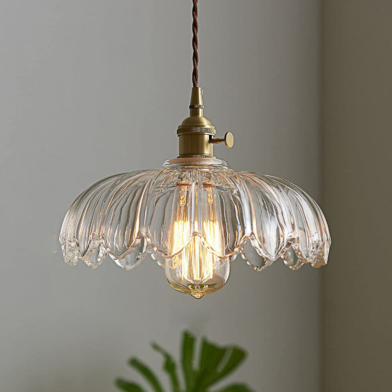 Vintage flower pendant lamp